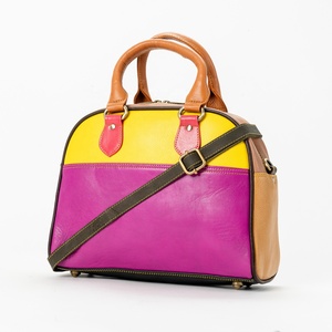 <b>Large</b> Capacity Casual Cowhide <b>Leather</b> Crossbody Shoulder <b>Backpack</b> Women Winter Season Vintage Style Patchwork Messenger Bags - Product Image 1