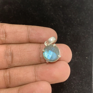 Silver German For Women Jewelry Perfect Labradorite Gemstone Pendant Simple Designer Wedding Gift for <b>love</b> With Jewelry - Product Image 1