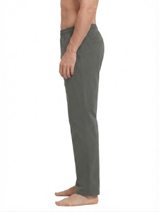 Pantalon de jogging pour homme en coton 100% de haute qualité, personnalisé, avec cordon de serrage, poches latérales, taille élastique, décontracté, léger, pour le printemps - Product Image 3