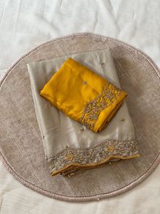 Sari indien traditionnel ethnique pour occasions de fête, avec broderies, pour mariage et événements festifs, tenue élégante pour femmes - Product Image 5