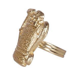 Rond de serviette en métal de designer Rond de serviette décoratif stocké pour les fêtes - Product Image 2