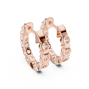 Boucles d'oreilles Mega Gold 14K Moissanite Bijoux fantaisie avec Zircon Fabricant accepté - Product Image 2