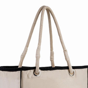 Sac de transport élégant en coton biologique tissé avec logo personnalisé, faible MOQ, mignon, large et léger pour accessoires capillaires, élastiques et ceintures - Product Image 3