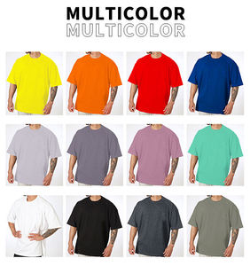 Camisetas Cortas de Alta Calidad para Hombre, Estilo Urbano, Corte Cuadrado, Color Sólido, Logotipo Personalizable, Ajuste Regular, Ecológicas, Antiarrugas - Product Image 6