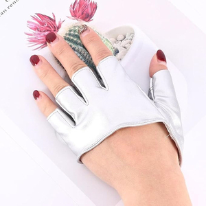 Guantes de Pole Dance Personalizados al por Mayor para Adultos, de Medio Dedo, Antideslizantes, con Detección de Agujas, de Poliéster/Spandex/Látex - Product Image 6