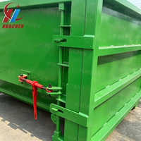 Vente directe – Conteneur de collecte des déchets en acier au carbone de style baignoire verte pour entreprise de gestion des déchets