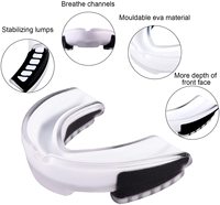 Étui de protection buccale sportif personnalisable, léger et écologique pour la boxe, le MMA, le basketball, le football, le hockey, la protection des jeunes et des adultes