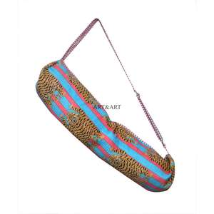 Elegante Bolsa de Yoga con Estampado de Tigre, Ecológica, Transpirable, con Cierre de Cremallera, Tela de Algodón, Correa Ajustable, Unisex - Product Image 3