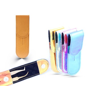 Pinzas Japonesas de Acero Inoxidable para Extensión de Pestañas, Punta Rosa, Multiusos, 1 Pieza, Empaque en Bolsa, Logotipo Personalizado - Product Image 5
