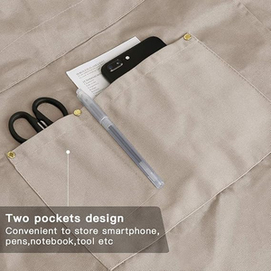 Black Polyamide <b>Work</b> Coverall Adjustable Crossback Unisex <b>Waterproof</b> Dust Proof Multi Pocket Utility Workshop Repair Maintenance - Product Image 4