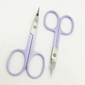 Tijeras para Cutículas de Acero Inoxidable de Alta Calidad, Hoja Recta con Acabado Espejo, Mango de Cerámica, Seguras para Manicura, Punta de Flecha - Product Image 4