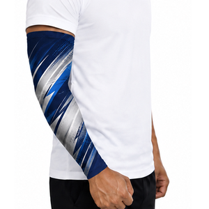 Mangas de compresión deportivas personalizadas, transpirables y elásticas, para correr, gimnasio, ciclismo, baloncesto, entrenamiento, protección y soporte para el brazo. - Product Image 3