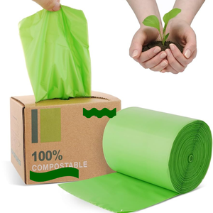 Sacs poubelles biodégradables et compostables prêts à être expédiés, sacs en plastique personnalisés pour t-shirts, sacs à déjections canines à bas prix - Product Image 6