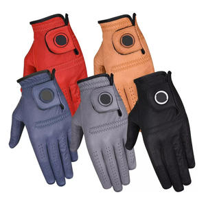 Gants de golf en cuir véritable de haute qualité avec logo personnalisé, antidérapants, légers et respirants pour femmes et hommes, main gauche et droite, vente en gros - Product Image 4