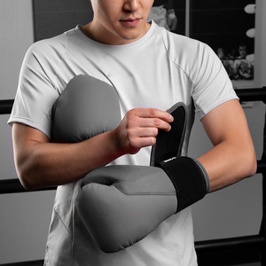 Guantes de Boxeo de Alta Calidad al por Mayor, Guantes de Entrenamiento de Combate de Color Liso, Muñequeras Ajustables, Guantes de Boxeo Unisex - Product Image 5