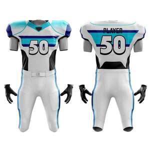 Uniforme de Fútbol Americano Premium, Jersey y Pantalones de Equipo, Control de Humedad, Transpirable, Poliéster, Unisex, Marca Privada, OEM, Venta al Por Mayor - Product Image 3
