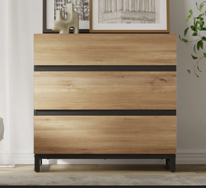 Wholesale Luxury Natural <b>Wood</b> Finish <b>Chest</b> of Drawers Multi Tier <b>Storage</b> Cabinet Organizer Unit for Bedroom and Home Decor - Product Image 1