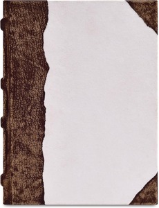 Carnet de croquis en papier aquarelle à bords festonnés style antique – Cahier d'écriture pour ombres/inscriptions magiques, reliure cousue – Cadeau unisexe 10''x7'' Blanc - Product Image 3