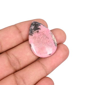 Piedra Preciosa de Rodonita Natural Rosa en Forma de Pera, Cabujón de 29.5 Quilates, Piedra para Joyería Hecha a Mano - Product Image 3