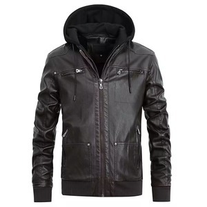 Blouson Moto Homme en Cuir PU Tendance Hiver Imperméable avec Fermeture Éclair et Poches – Coupe Slim Décontractée – Nouvelle Collection Populaire - Product Image 6