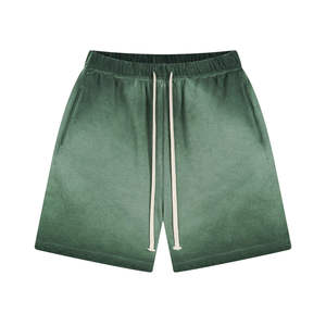 Shorts Homme Personnalisés en Tissu Épais Délavé à l'Acide Effet Vieilli Style Vintage Streetwear Décontracté pour le Jogging - Product Image 4