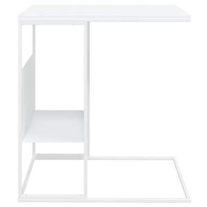 Table console en bois d'ingénierie blanc 21,7 x 14,2 x 23,4 pouces - Product Image 3