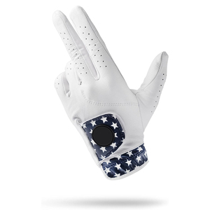 ถุงมือหนังแท้สีขาวสำหรับตีกอล์ฟ มือขวา ระบายอากาศได้ดี ปิดด้วยแถบตีนตุ๊กแก ใช้ได้ทั้งชายและหญิง ผลิตในประเทศปากีสถาน รุ่นล่าสุด - Product Image 2