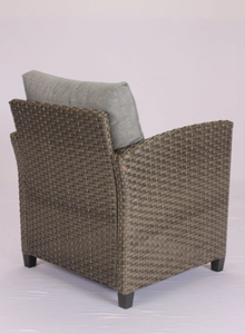 Ensemble de salle à manger Julemind haut de gamme en rotin PE et acier pour restaurant extérieur, chaises et tables de café, qualité supérieure - Product Image 3