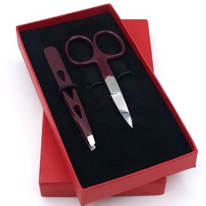 Pinzas para Extensión de Cejas GETUP BROSONS IMPEX GBI-WT-2163 al por Mayor, de Acero Inoxidable con Punta Plateada y Recubrimiento en Polvo de Vino, de la Mejor Calidad - Product Image 1