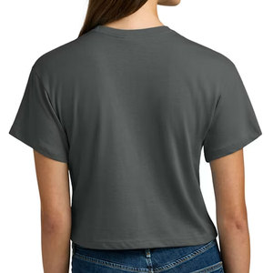 Custom Made Gym Fitness Women Crop T-Shirt Summer Short Sleeve Moisture Wicking <b>Athletic</b> Cropped Tee Shirt Bulk Manufacturer - Product Image 6