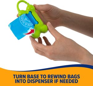 Dispensador de Bolsas para Excremento de Perro en Forma de Hueso, Bolsas para Excremento de Perro con Bicarbonato de Sodio Activado - Product Image 4