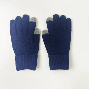 Guantes de Invierno Gruesos y Cálidos con Pantalla Táctil, Logotipo Personalizado, Antideslizantes, de Tejido de Punto para Hombre - Product Image 4