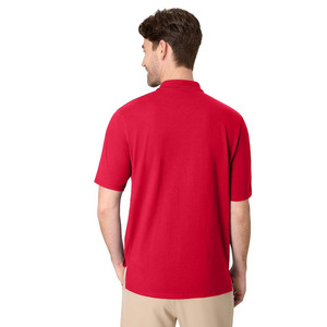 Polo Rojo para Hombre, Manga Corta, Casual, Liso, Tejido Transpirable, Logotipo Personalizado, OEM, ODM Disponible - Product Image 3