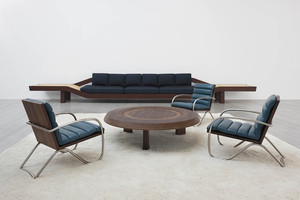 Fauteuil d'appoint pliable de luxe moderne en gros avec structure en acier et revêtement en coton pour hall d'hôtel et salon - Product Image 2