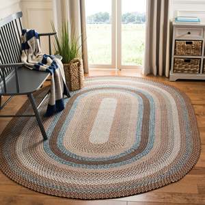 Tapis rond en jute 100% naturel personnalisé, design tressé avec un look rustique champêtre, taille personnalisable, tapis de sol disponible - Product Image 1