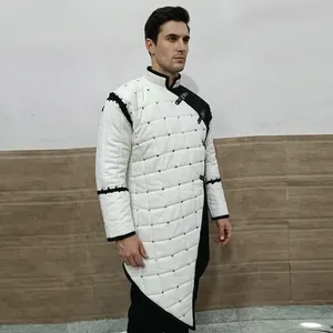 Medeval Gambeson Coat Thick Padded Cotton Coat Long Length Full Sleeve Adult Wearable Viking Knight Costume for Reenactment - Product Image 4
