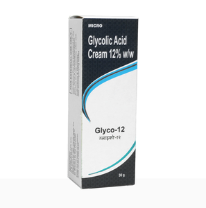 Crème à l'acide glycolique Glyco-12 |   Pour peaux sèches, acné et hyperpigmentation |   30g - Product Image 2