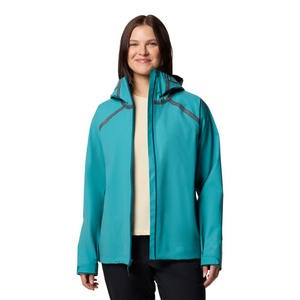 Ladies Outdoor Rain <b>Jacket</b> Waterproof Breathable Hooded Windbreaker Lightweight Travel Hiking Cycling Shell Custom OEM Private - Product Image 1