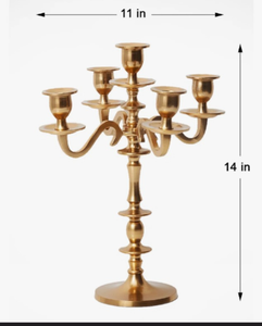 Candélabre de table en aluminium de luxe, élégant porte-bougie décoratif pour la décoration intérieure au meilleur prix - Product Image 5