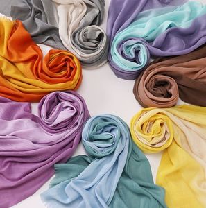 Muslim Headband Shawls Islamic Women Plain High Quality Wholesale Headscarf Bamboo Cotton Hijab Ladies <b>Scarves</b> <b>Scarf</b> - Product Image 2