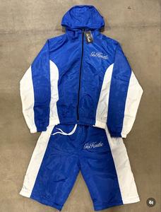 Conjunto Deportivo Unisex Divine Negro y Rosa, Chaqueta con Cremallera y Pantalones Cortos, con Logotipo AMD Impreso por Transferencia Térmica - Product Image 5