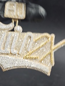 Au Ruiz Themen-Anhänger Vergoldet Kristall Strass Hip-Hop Charm Unisex Schmuck Geschenk - Product Image 5
