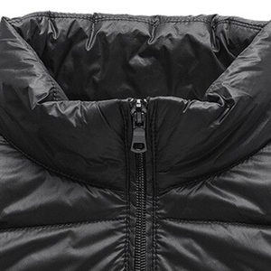 Custom OEM <b>Men</b> Hooded Puffer <b>Vest</b> Adjustable Drawstring Hood <b>Thermal</b> Gilet - Product Image 2