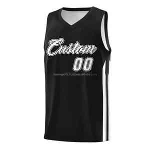 Nouvelle arrivée personnalisé hommes de haute qualité respirant 100% tissu amical confortable Durable réversible hommes basket-ball porter maillot - Product Image 2