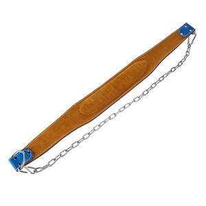 Cinturón Ajustable de Cuero Azul con Cadena Metálica para Levantamiento de Pesas, Dominadas, Flexiones, Gimnasio, Fitness, para Hombres y Mujeres - Product Image 3