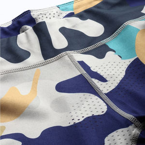 กางเกงเลกกิ้งโยคะฟิตเนสสำหรับผู้หญิง-ต้านเชื้อแบคทีเรีย แห้งเร็ว ระบายอากาศได้ดี สีสันตามสั่ง โพลีเอสเตอร์ผสมสแปนเด็กซ์ พิมพ์ลายแบบซับลิเมชั่น - Product Image 6