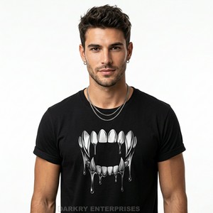 Fabricante de Camisetas Personalizadas de Alta Calidad con Impresión Completa, Camiseta Gráfica Gótica Vintage, Proveedor de Camisetas de Algodón, Ropa Urbana al por Mayor - Product Image 5