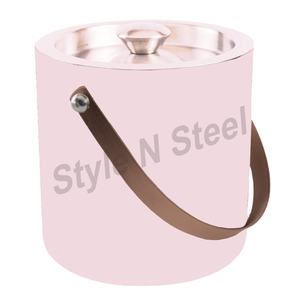 Seau à glace en acier inoxydable à double paroi de qualité supérieure, design classique, refroidisseur à vin éclairé pour vin, bière, bar, fêtes - Product Image 1