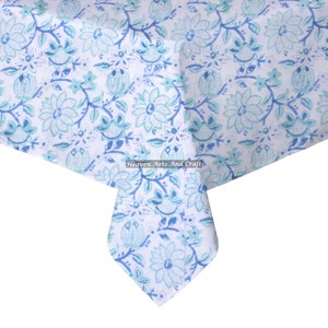 Hermosa Manteles de Algodón Puro con Estampado Artesanal para Fiestas al Aire Libre y Bodas Rústicas para Uso Doméstico - Product Image 4