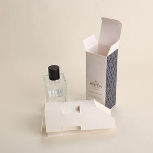 EcoRev Custom Eco-Friendly Soft Folding Perfume <b>Bottle</b> Packaging <b>Box</b> Hot Stamping UV Logo Paper Lining Elegant Embossing Folder - Product Image 4